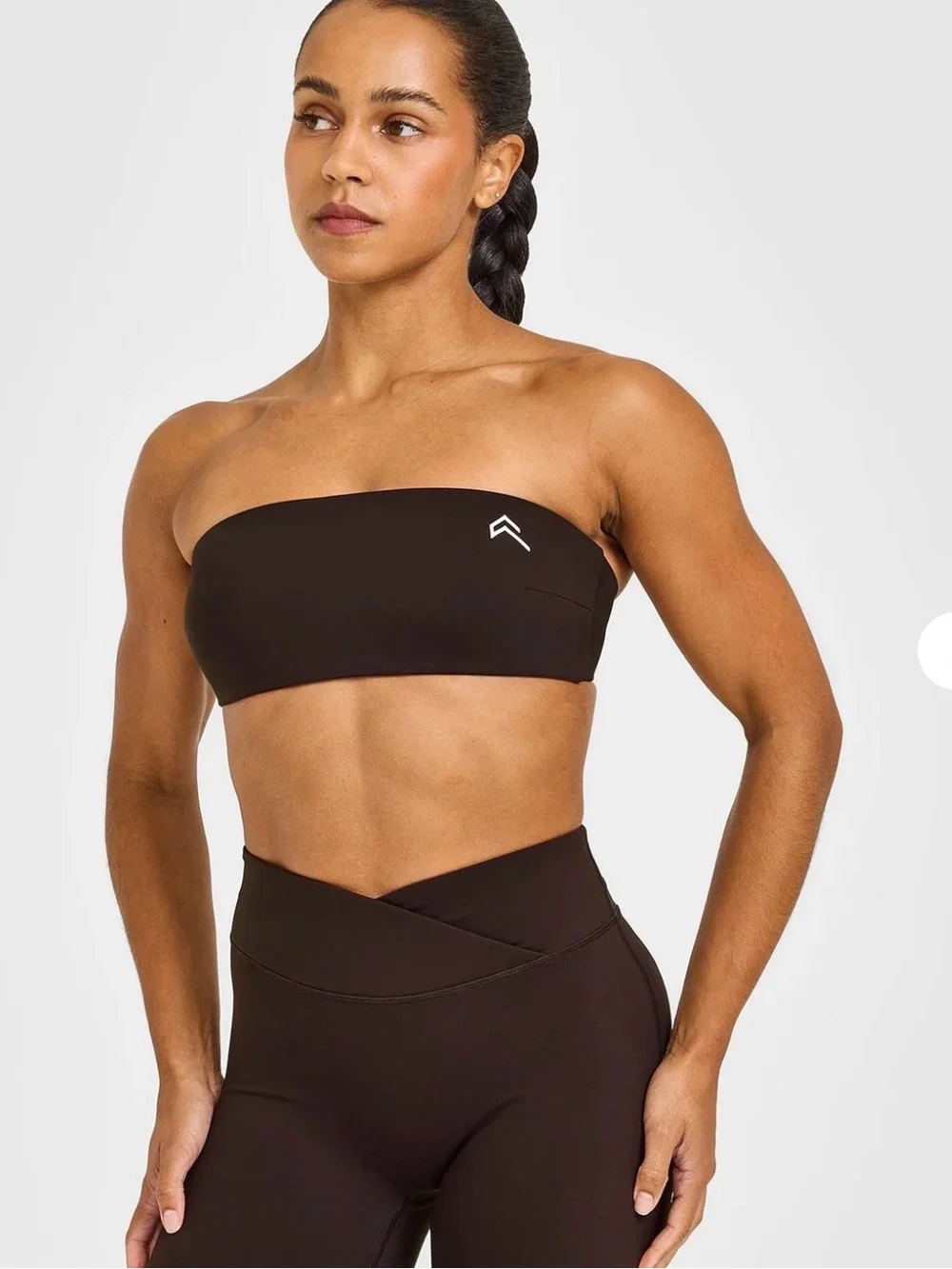 Oner Active UnifiedMove Micro Bandeau Bralette – Cocoa – XL – NWT